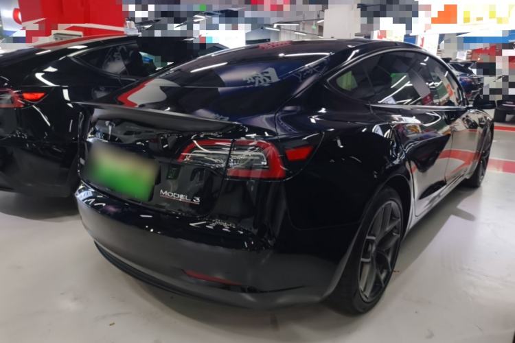 Used Tesla Model 3 2022 Performance High-Performance All-Wheel-Drive Version Rear Right 45 Deg