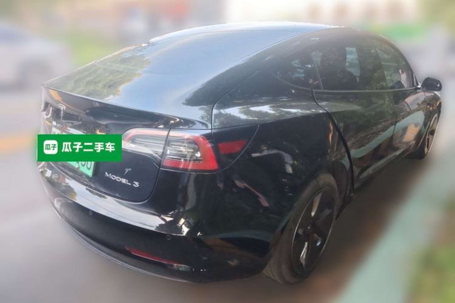 Used Tesla Model 3 2022 Rear-Wheel-Drive Version Rear Right 45 Deg
