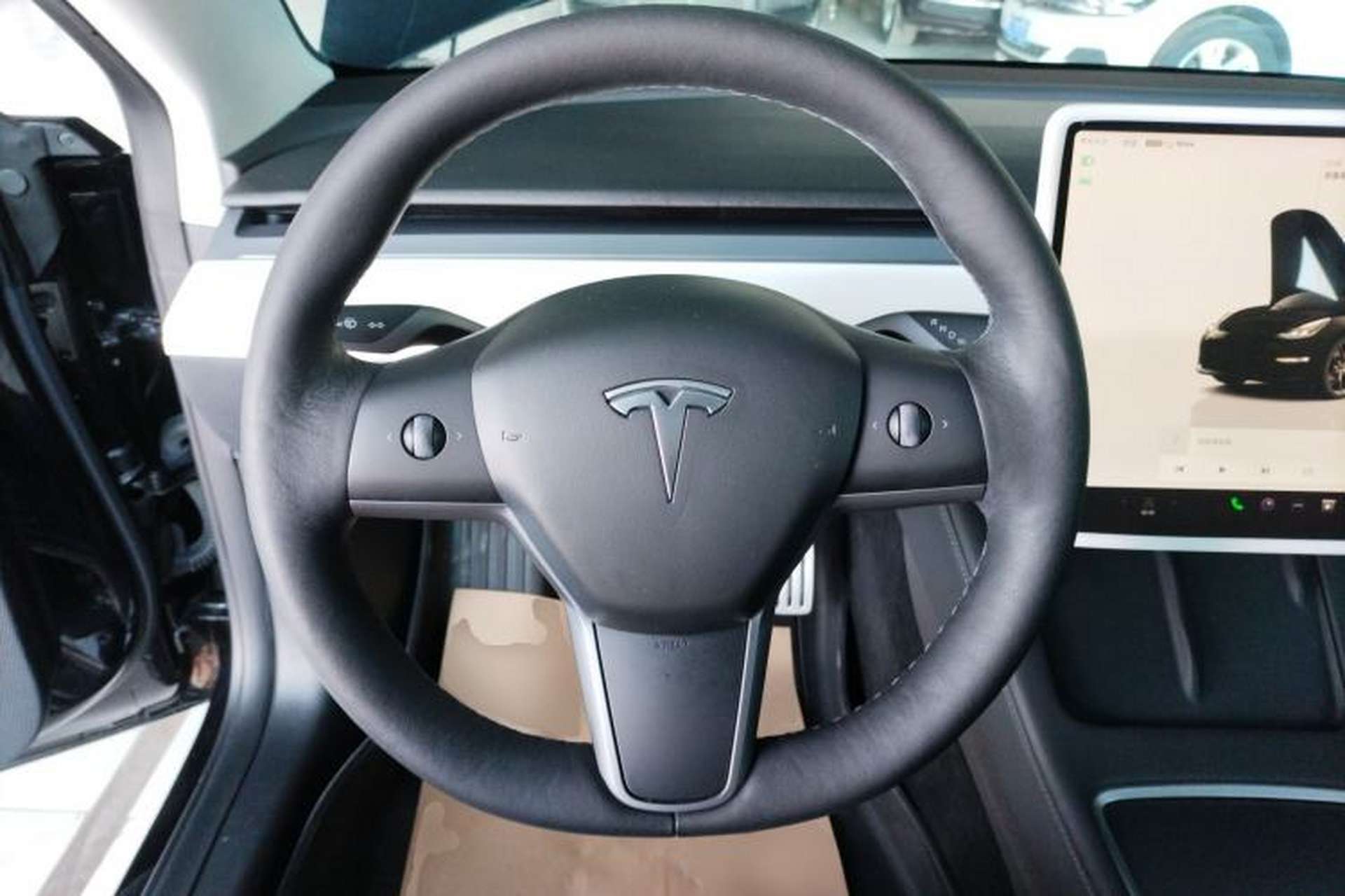Used Tesla Model 3 2022 Performance High-Performance All-Wheel-Drive Version Steering Wheel