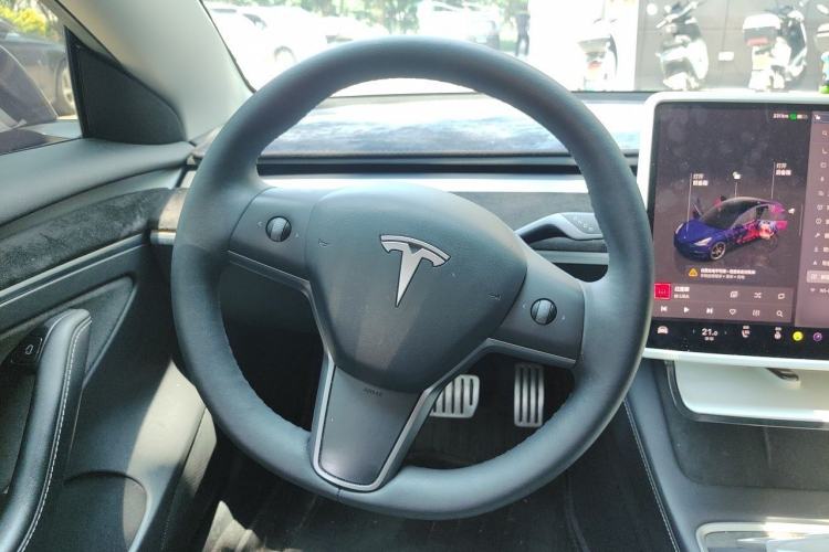 Used Tesla Model 3 2022 Performance High-Performance All-Wheel-Drive Version Steering Wheel
