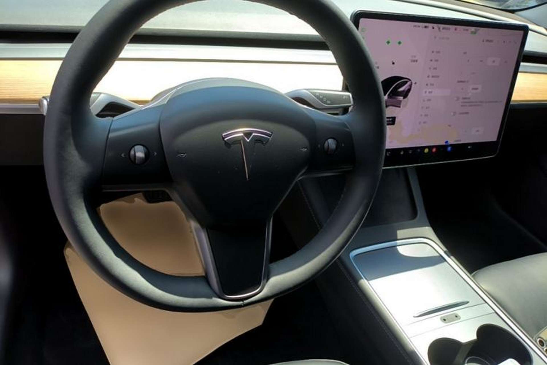 Used Tesla Model 3 2022 Rear-Wheel-Drive Version Steering Wheel