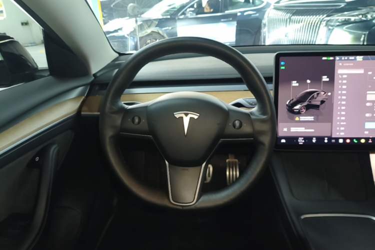Used Tesla Model 3 2022 Performance High-Performance All-Wheel-Drive Version Steering Wheel