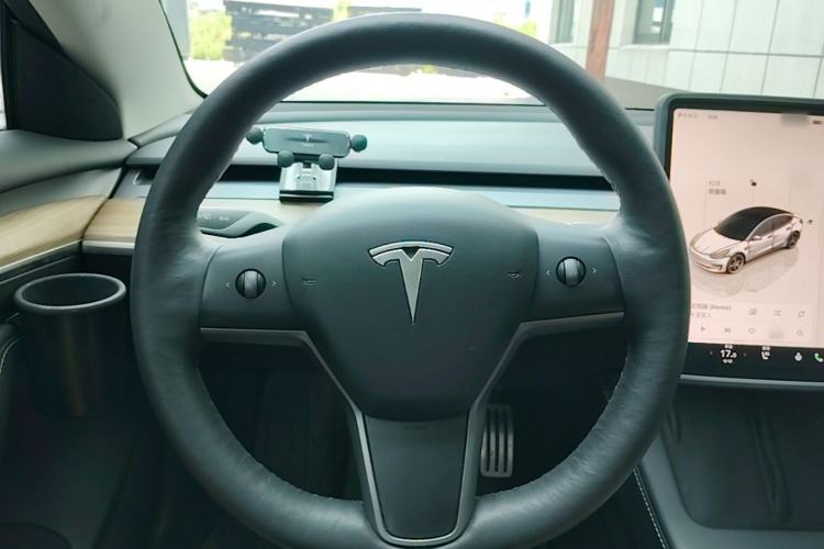 Used Tesla Model 3 2022 Performance High-Performance All-Wheel-Drive Version Steering Wheel