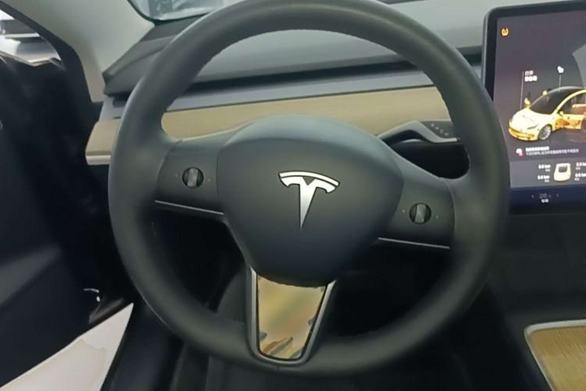 Used Tesla Model 3 2022 Rear-Wheel-Drive Version Steering Wheel