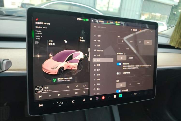Used Tesla Model 3 2022 Rear-Wheel-Drive Version Audio And AC Panel