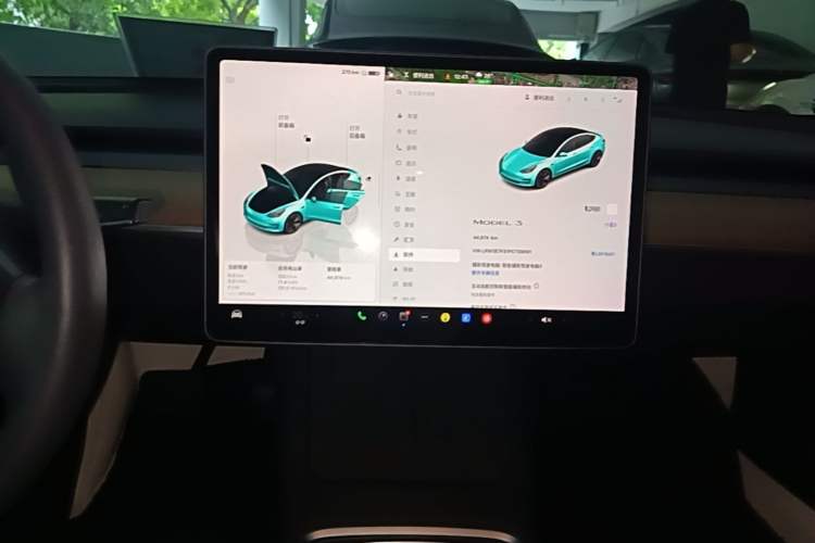 Used Tesla Model 3 2022 Rear-Wheel-Drive Version Audio And AC Panel