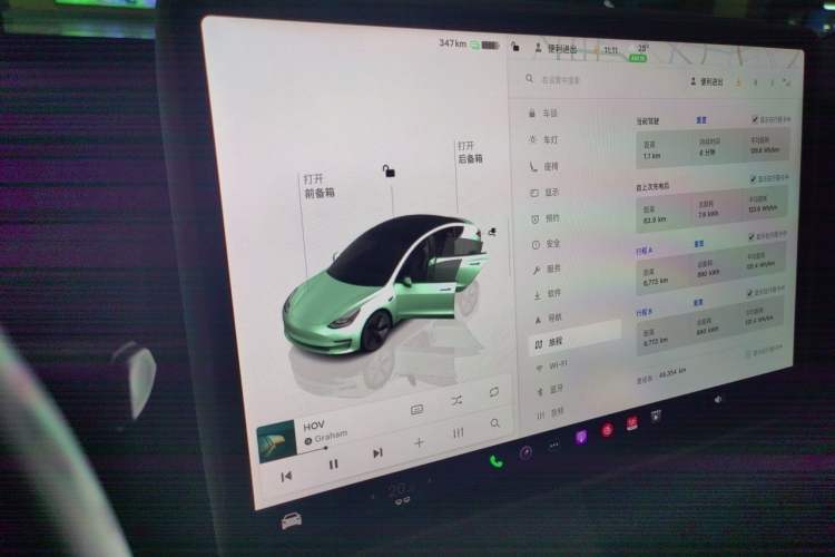 Used Tesla Model 3 2022 Rear-Wheel-Drive Version Audio And AC Panel