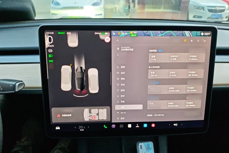 Used Tesla Model 3 2022 Rear-Wheel-Drive Version Audio And AC Panel