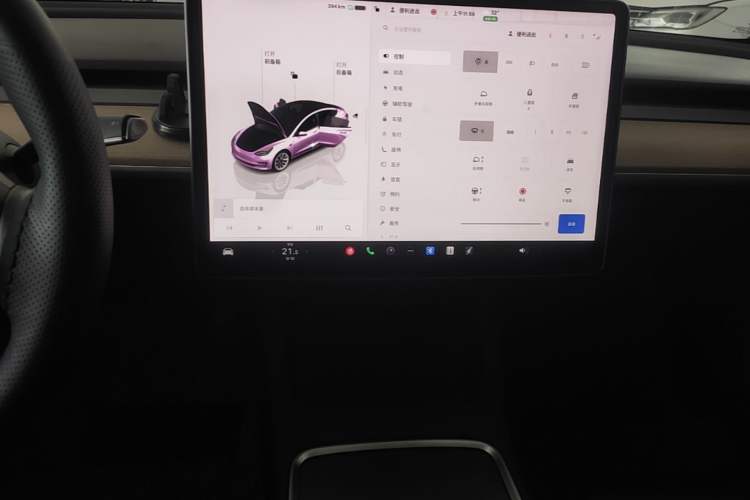 Used Tesla Model 3 2022 Rear-Wheel-Drive Version Audio And AC Panel