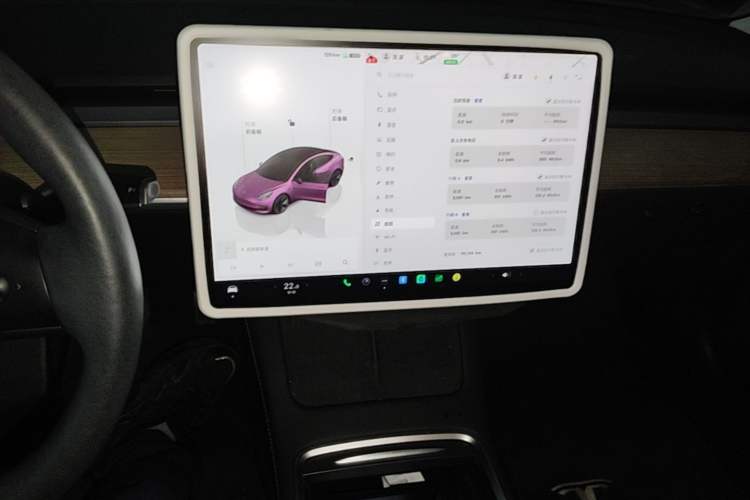 Used Tesla Model 3 2022 Rear-Wheel-Drive Version Audio And AC Panel