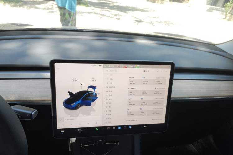 Used Tesla Model 3 2022 Rear-Wheel-Drive Version Audio And AC Panel