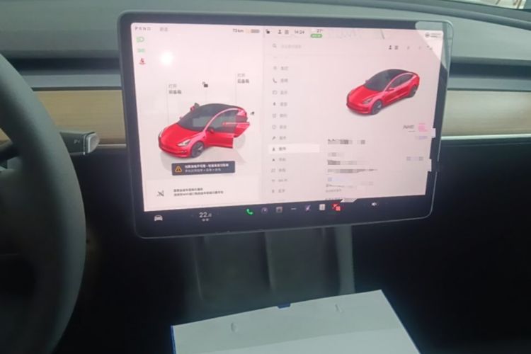 Used Tesla Model 3 2022 Rear-Wheel-Drive Version Audio And AC Panel