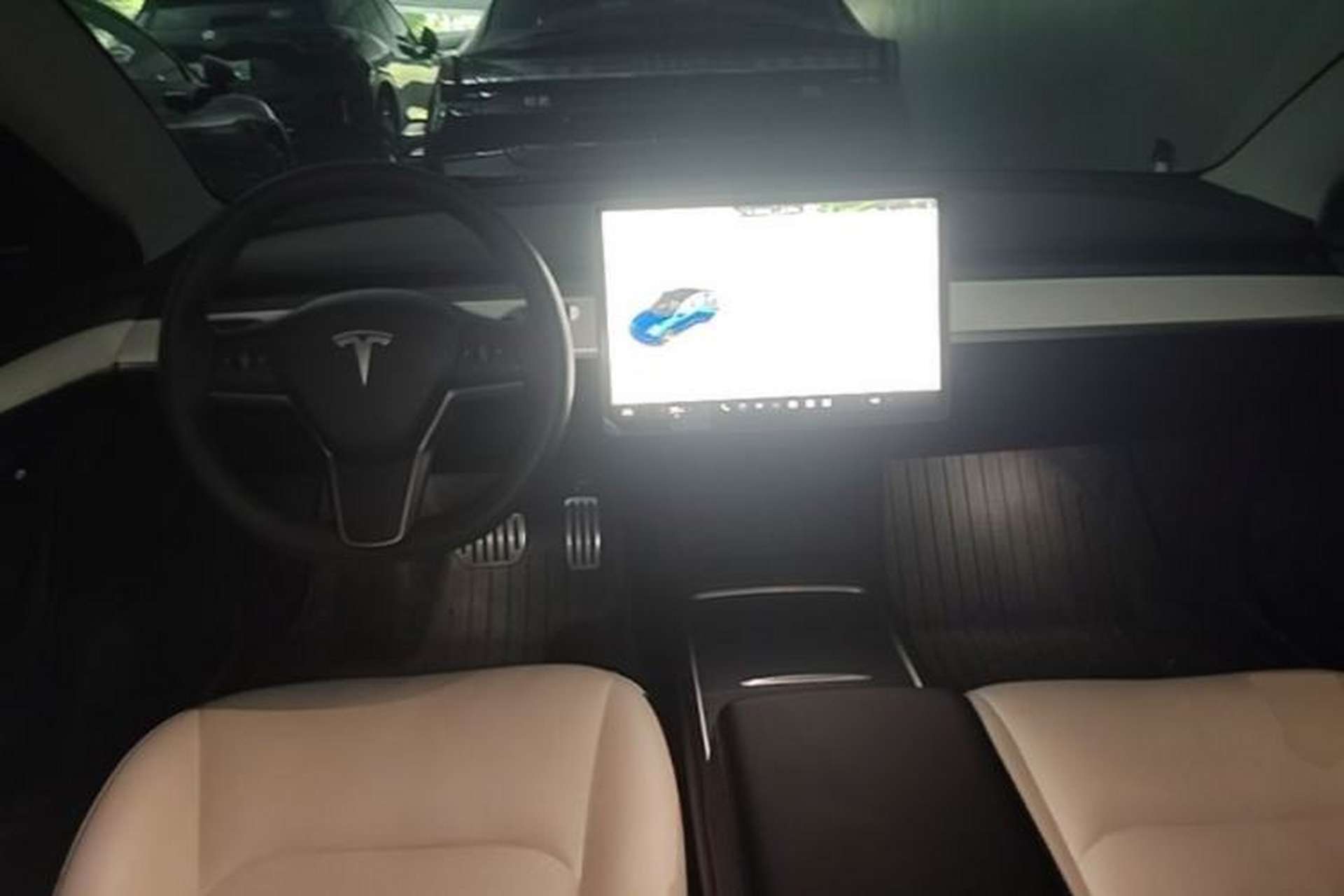 Used Tesla Model 3 2022 Performance High-Performance All-Wheel-Drive Version Center Console
