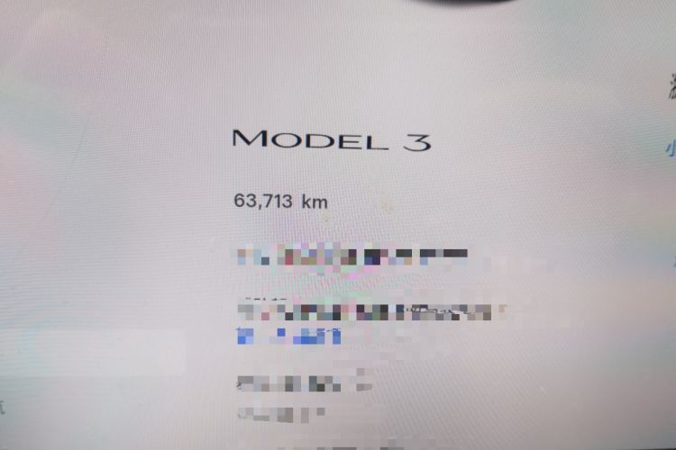 Used Tesla Model 3 2022 Rear-Wheel-Drive Version Odometer Close Up