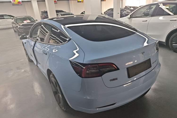 Used Tesla Model 3 2022 Rear-Wheel-Drive Version Rear Left 45 Deg