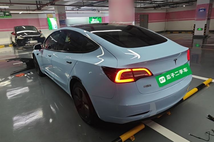 Used Tesla Model 3 2022 Rear-Wheel-Drive Version Rear Left 45 Deg