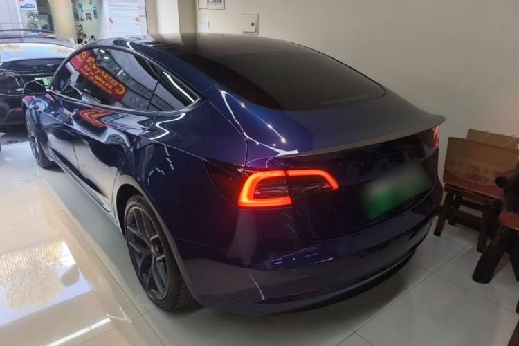 Used Tesla Model 3 2022 Performance High-Performance All-Wheel-Drive Version Rear Left 45 Deg
