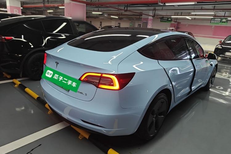 Used Tesla Model 3 2022 Rear-Wheel-Drive Version Rear Right 45 Deg