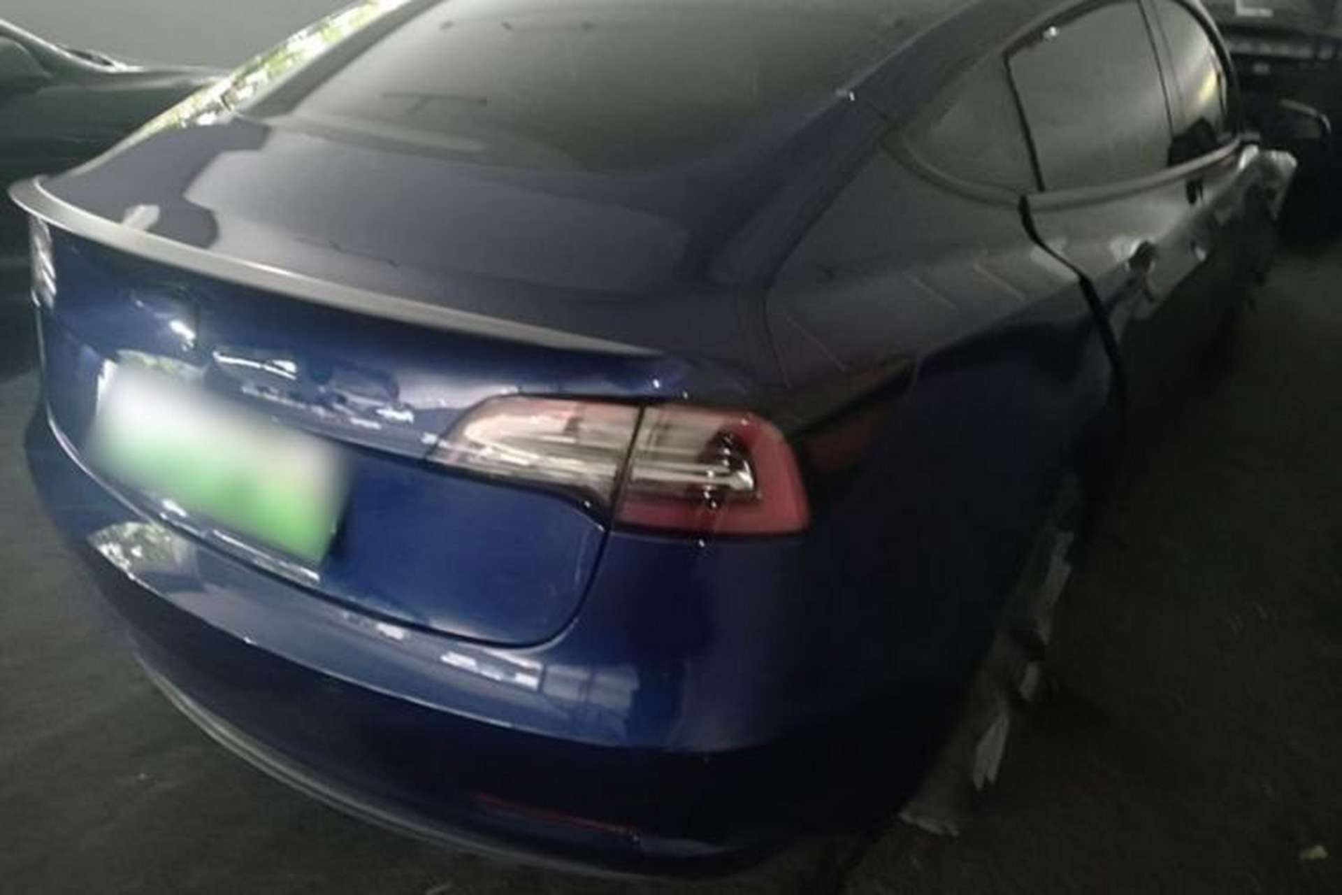 Used Tesla Model 3 2022 Performance High-Performance All-Wheel-Drive Version Rear Right 45 Deg