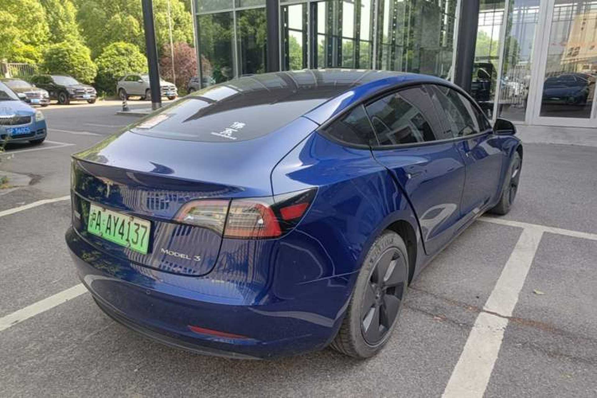 Used Tesla Model 3 2022 Rear-Wheel-Drive Version Rear Right 45 Deg