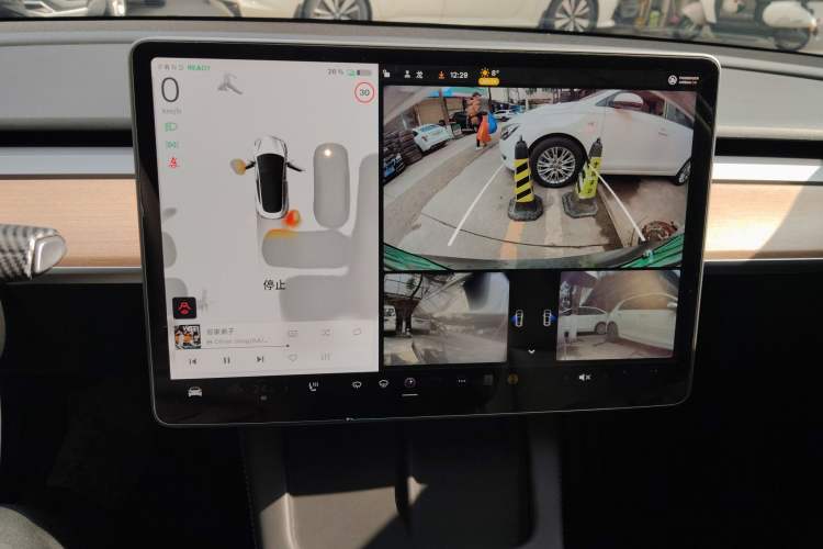 Used Tesla Model 3 2022 Rear-Wheel-Drive Version Audio And AC Panel