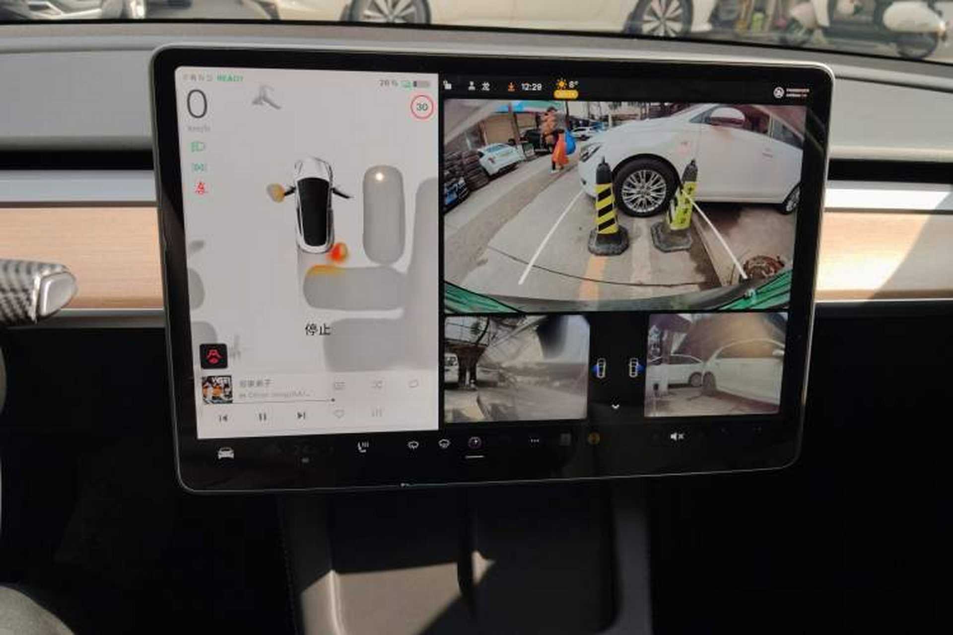 Used Tesla Model 3 2022 Rear-Wheel-Drive Version Audio And AC Panel
