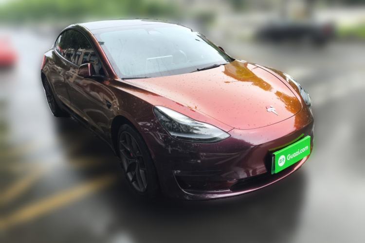 Used Tesla Model 3 2022 Performance High-Performance All-Wheel-Drive Version Front Right 45 Deg