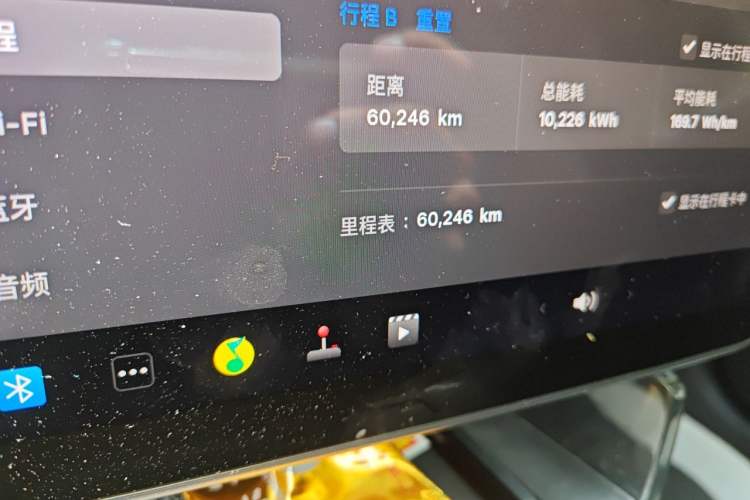 Used Tesla Model 3 2022 Rear-Wheel-Drive Version Odometer Close Up