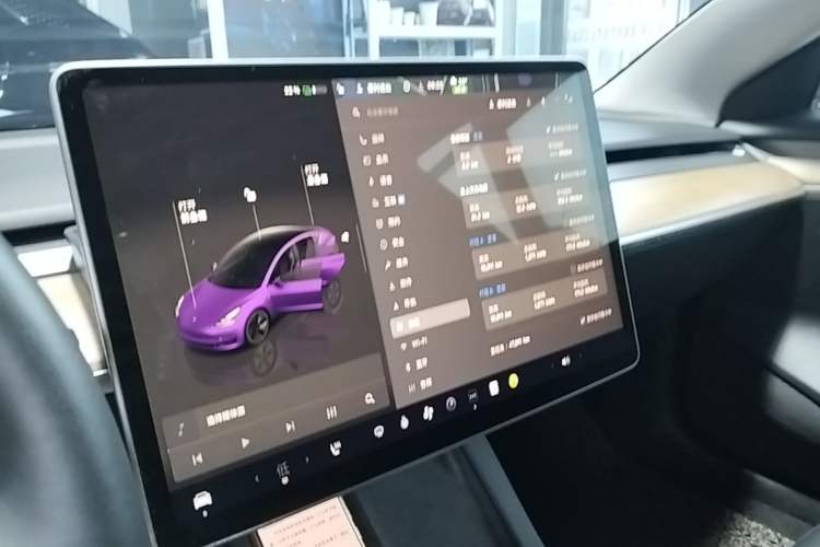 Used Tesla Model 3 2022 Rear-Wheel-Drive Version Audio And AC Panel