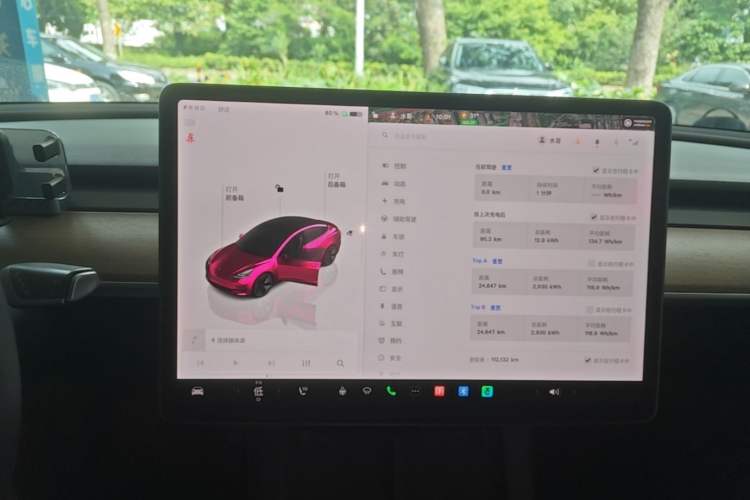 Used Tesla Model 3 2022 Rear-Wheel-Drive Version Audio And AC Panel