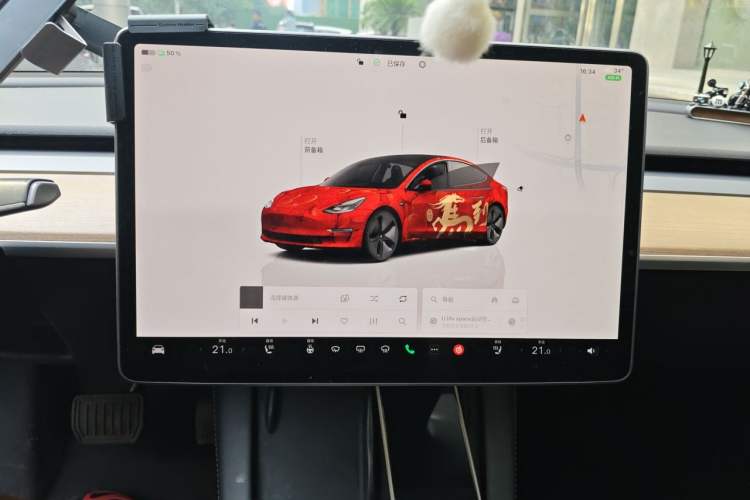 Used Tesla Model 3 2022 Rear-Wheel-Drive Version Audio And AC Panel
