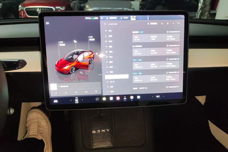 Used Tesla Model 3 2022 Rear-Wheel-Drive Version Audio And AC Panel