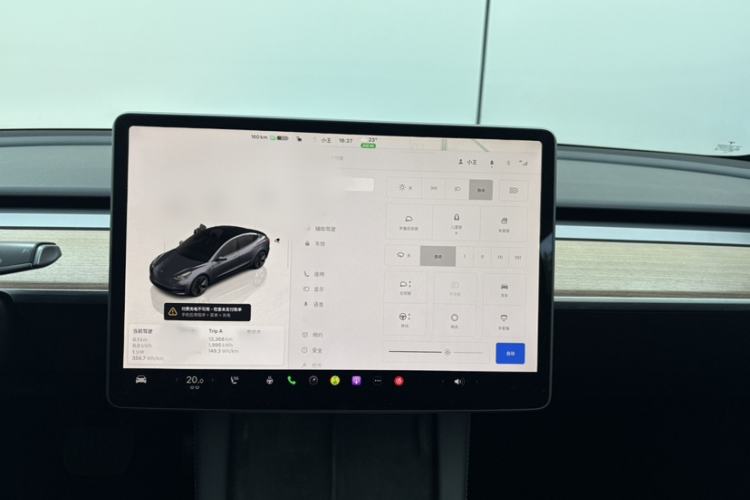 Used Tesla Model 3 2022 Rear-Wheel-Drive Version Audio And AC Panel
