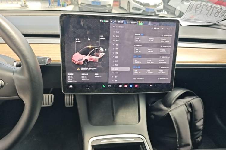 Used Tesla Model 3 2022 Performance High-Performance All-Wheel-Drive Version Audio And AC Panel