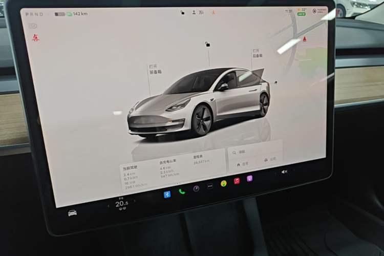 Used Tesla Model 3 2022 Rear-Wheel-Drive Version Audio And AC Panel