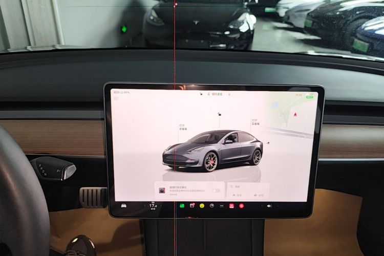 Used Tesla Model 3 2022 Performance High-Performance All-Wheel-Drive Version Audio And AC Panel