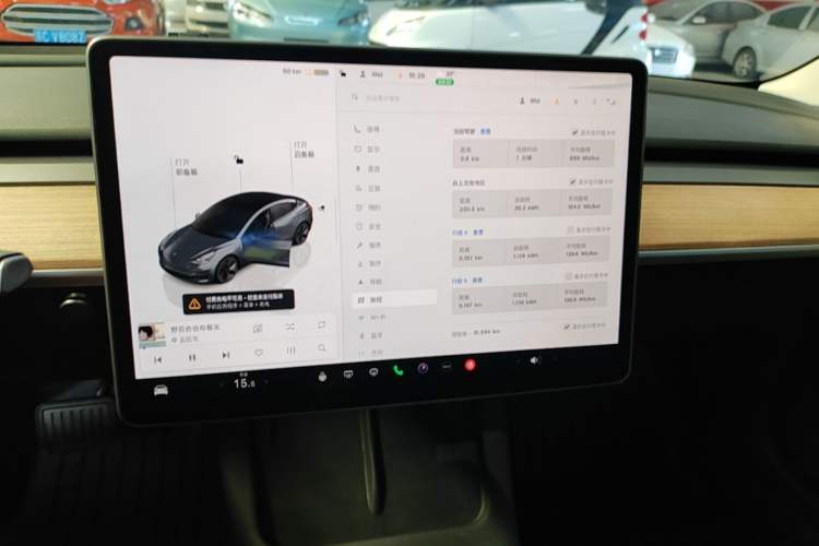 Used Tesla Model 3 2022 Rear-Wheel-Drive Version Audio And AC Panel