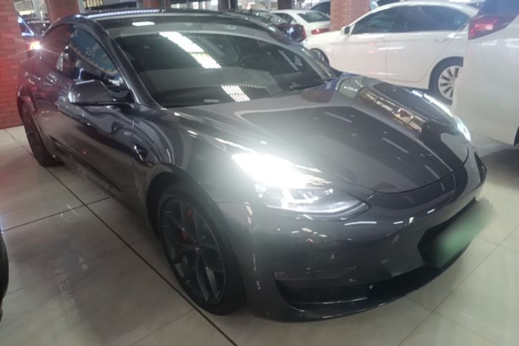 Used Tesla Model 3 2022 Performance High-Performance All-Wheel-Drive Version Front Right 45 Deg