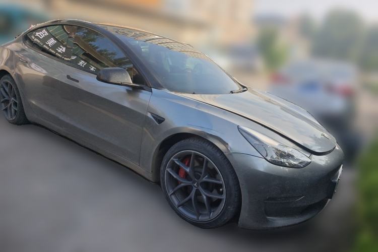 Used Tesla Model 3 2022 Performance High-Performance All-Wheel-Drive Version Front Right 45 Deg