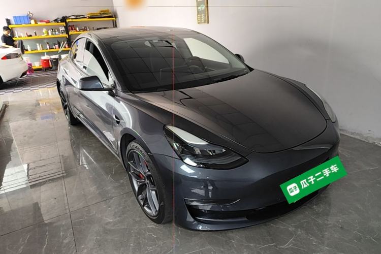Used Tesla Model 3 2022 Performance High-Performance All-Wheel-Drive Version Front Right 45 Deg