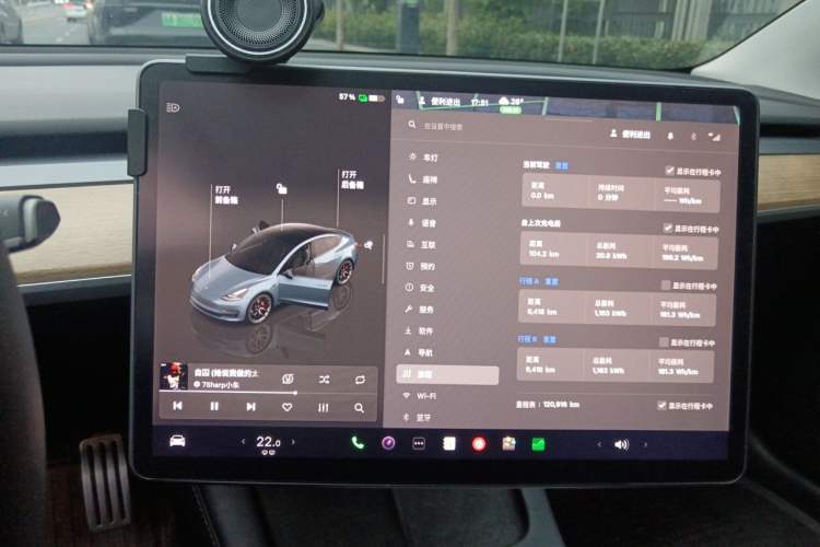 Used Tesla Model 3 2022 Performance High-Performance All-Wheel-Drive Version Instrument Cluster