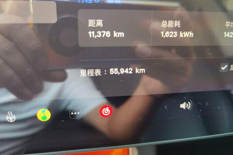 Used Tesla Model 3 2022 Rear-Wheel-Drive Version Odometer Close Up