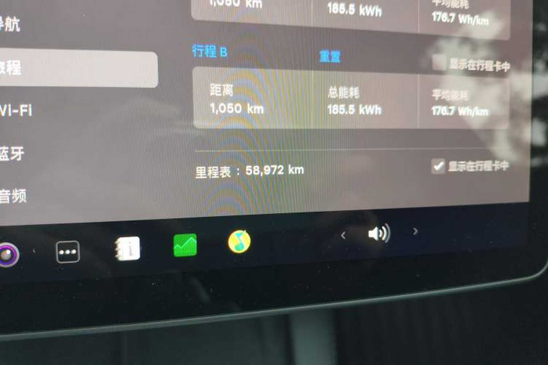 Used Tesla Model 3 2022 Performance High-Performance All-Wheel-Drive Version Odometer Close Up