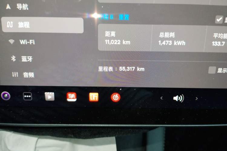 Used Tesla Model 3 2022 Rear-Wheel-Drive Version Odometer Close Up