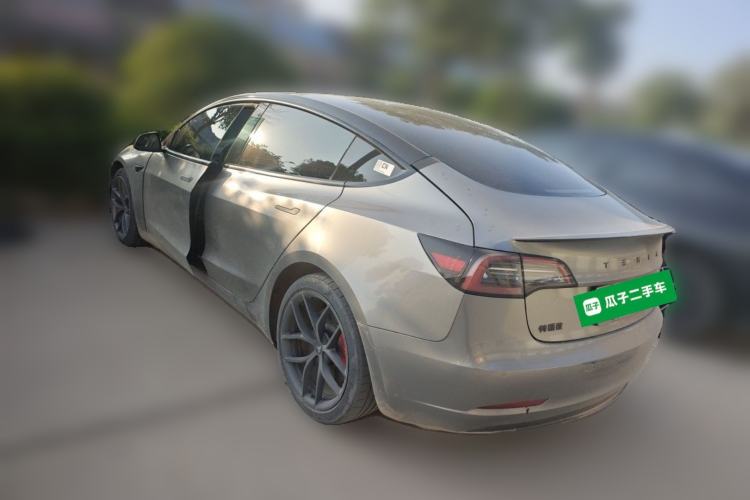 Used Tesla Model 3 2022 Performance High-Performance All-Wheel-Drive Version Rear Left 45 Deg