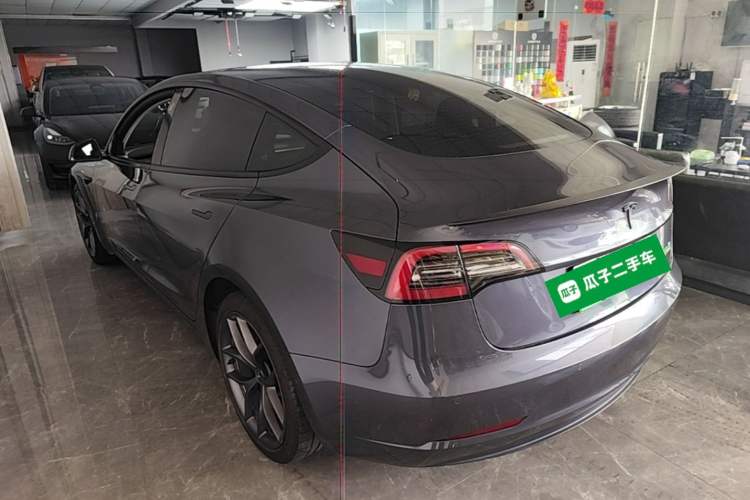 Used Tesla Model 3 2022 Performance High-Performance All-Wheel-Drive Version Rear Left 45 Deg