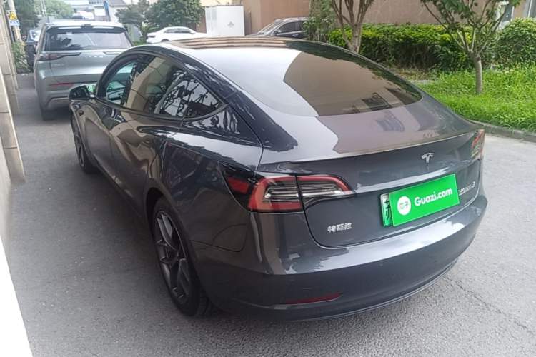 Used Tesla Model 3 2022 Performance High-Performance All-Wheel-Drive Version Rear Left 45 Deg