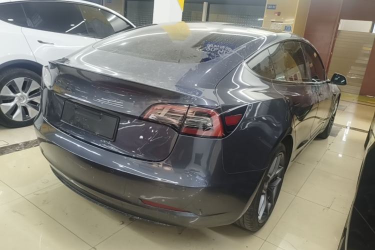 Used Tesla Model 3 2022 Performance High-Performance All-Wheel-Drive Version Rear Right 45 Deg