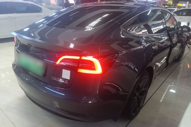 Used Tesla Model 3 2022 Performance High-Performance All-Wheel-Drive Version Rear Right 45 Deg