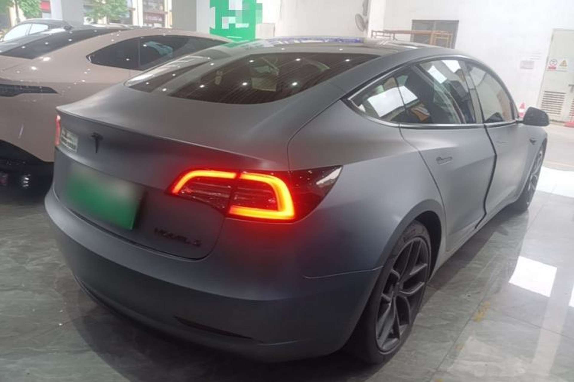 Used Tesla Model 3 2022 Performance High-Performance All-Wheel-Drive Version Rear Right 45 Deg